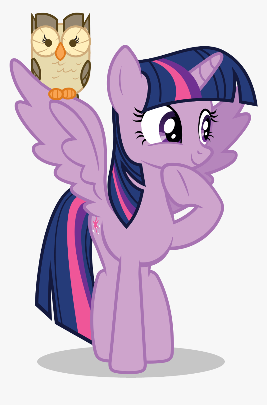 Safe, Simple Background, Spread Wings, Transparent - My Little Pony Twilight Sparkle And Owl, HD Png Download, Free Download