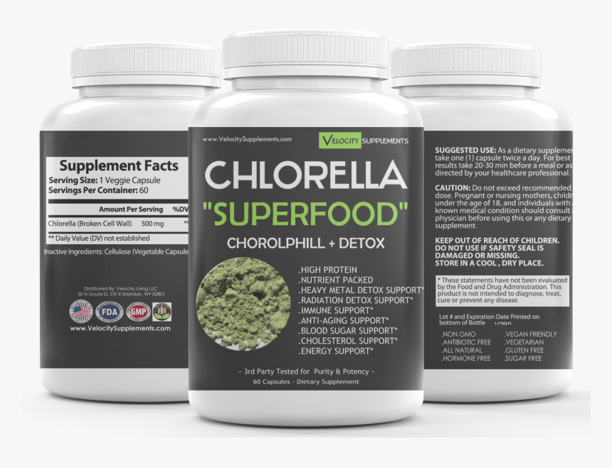 Chlorella Supplement Broken Wall - Health, HD Png Download, Free Download