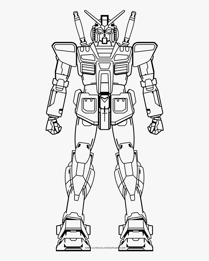 Gundam Coloring Page - Gundam Coloring, HD Png Download, Free Download