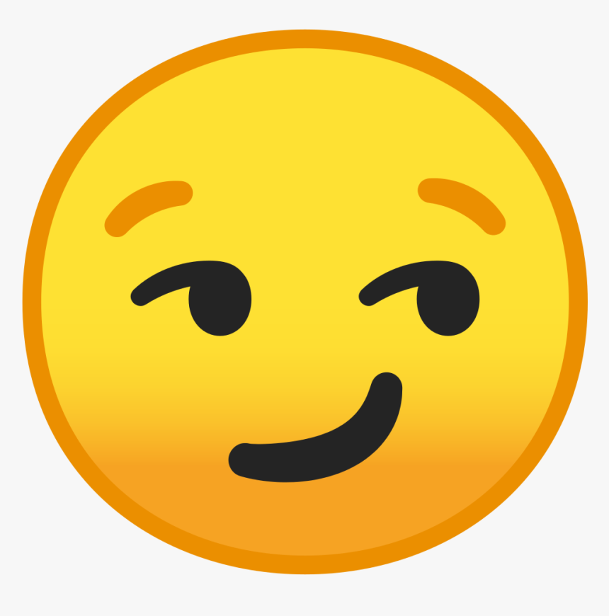 Android Smirk Emoji, HD Png Download, Free Download