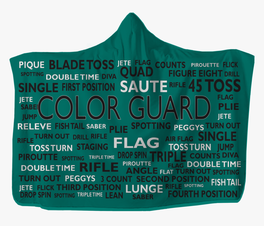 Colorguard Hooded Blanket Choose Your Color - Ticket, HD Png Download, Free Download