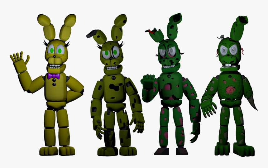 Spring Bonnie/springtrap Evolution - Fnaf Evolution 2 Bonnie, HD Png Download, Free Download