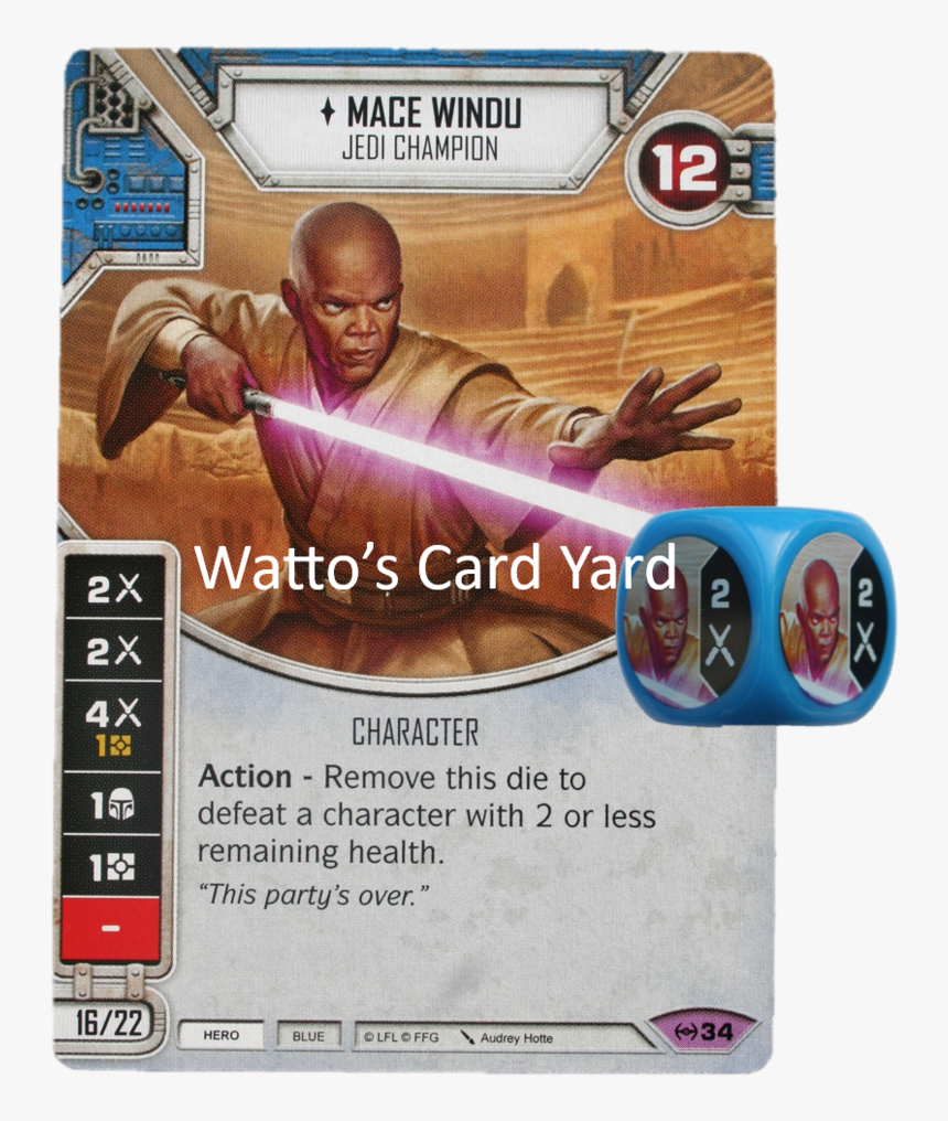 Star Wars Destiny Mace Windu, HD Png Download, Free Download