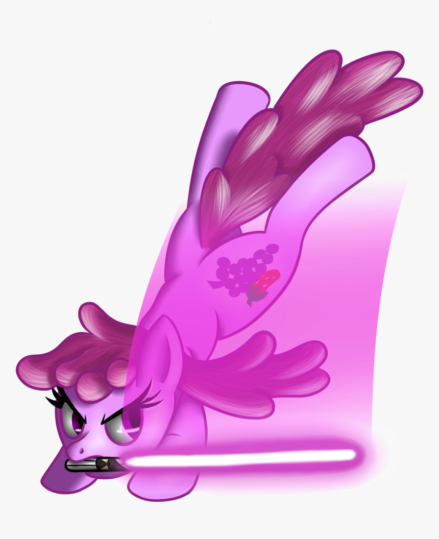 Mace Windu Fluttershy Pink Violet Purple Mammal Flower - Cartoon, HD Png Download, Free Download