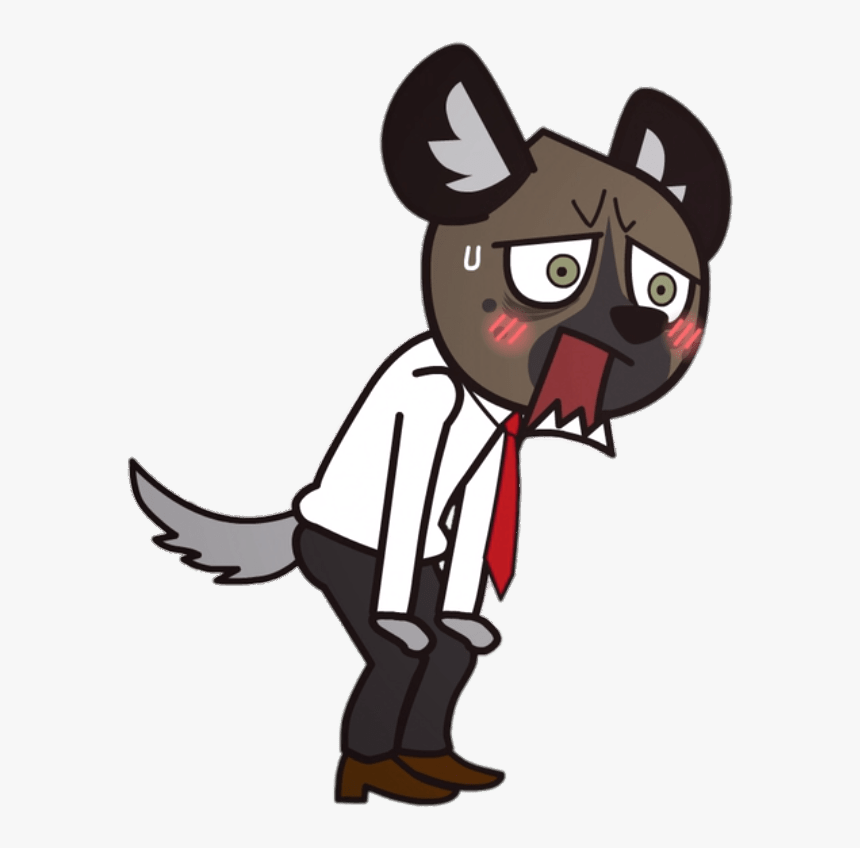 Aggretsuko Character Haida The Spotted Hyena Panting - Character Haida Aggretsuko, HD Png Download, Free Download