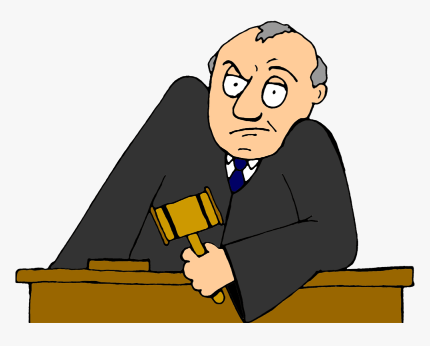 Cartoon Not With Gavel - Lawsuit Clipart, HD Png Download, Free Download