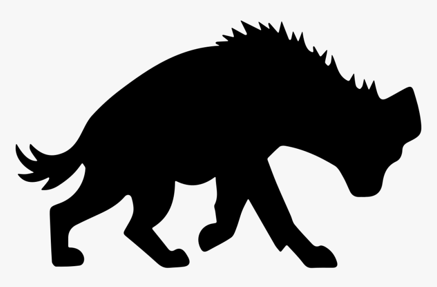 Hyena Shape - Hyena Png Black And White, Transparent Png, Free Download