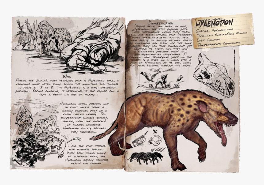 Ark Survival Evolved Hyaenodon, HD Png Download, Free Download