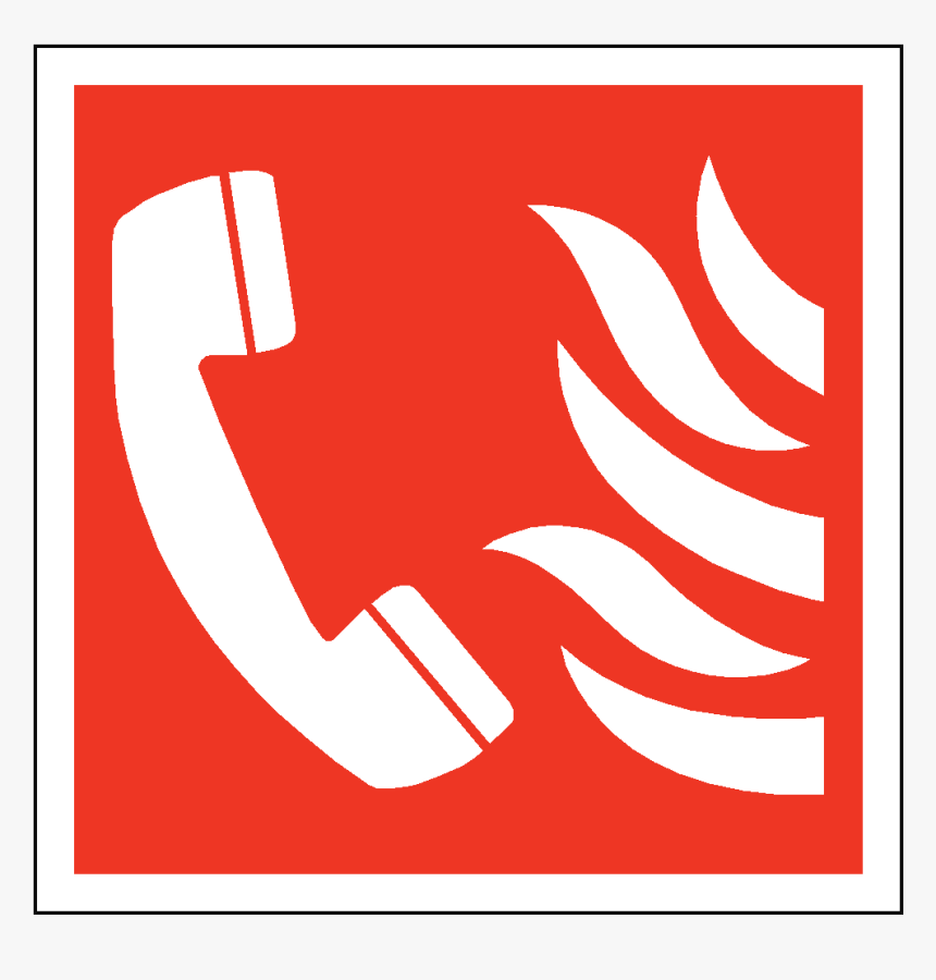 Fire Phone Symbol Safety Sign - 10 Safety Signs Workplace, HD Png Download, Free Download