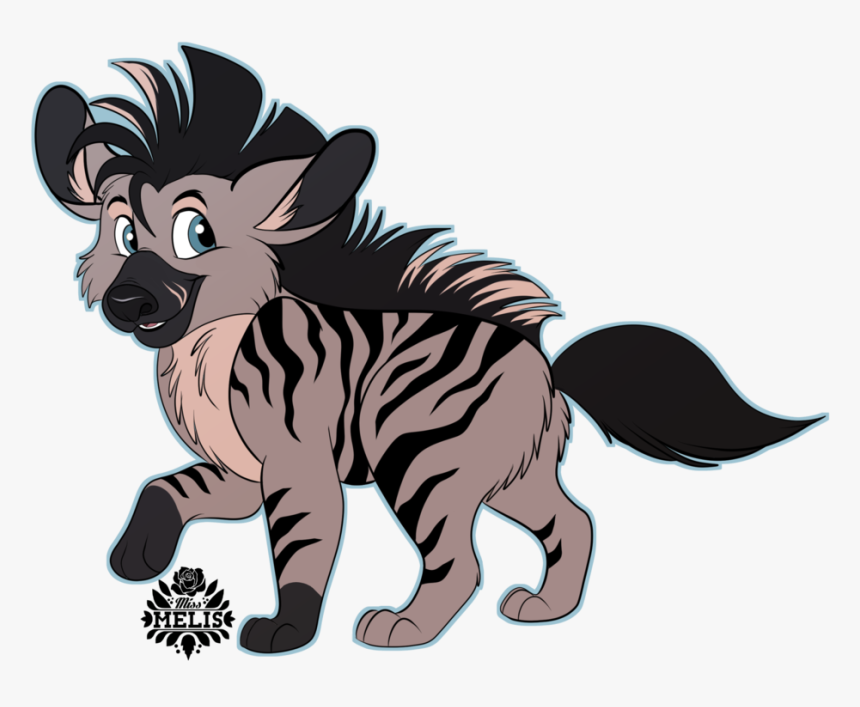 Striped Hyena Pup By Miss - Striped Hyena Hyena Pups, HD Png Download, Free Download