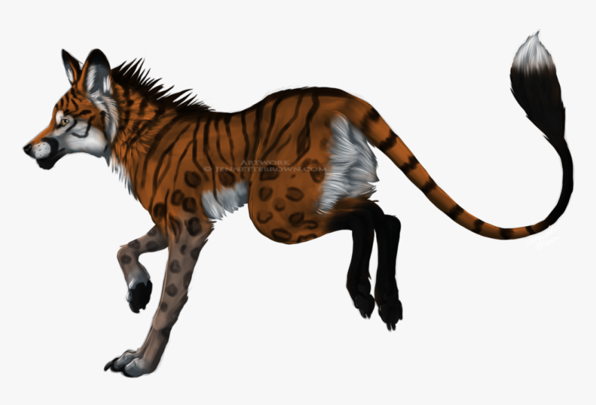 Drawn Hyena Hybrid - Fox And Tiger Mix, HD Png Download, Free Download