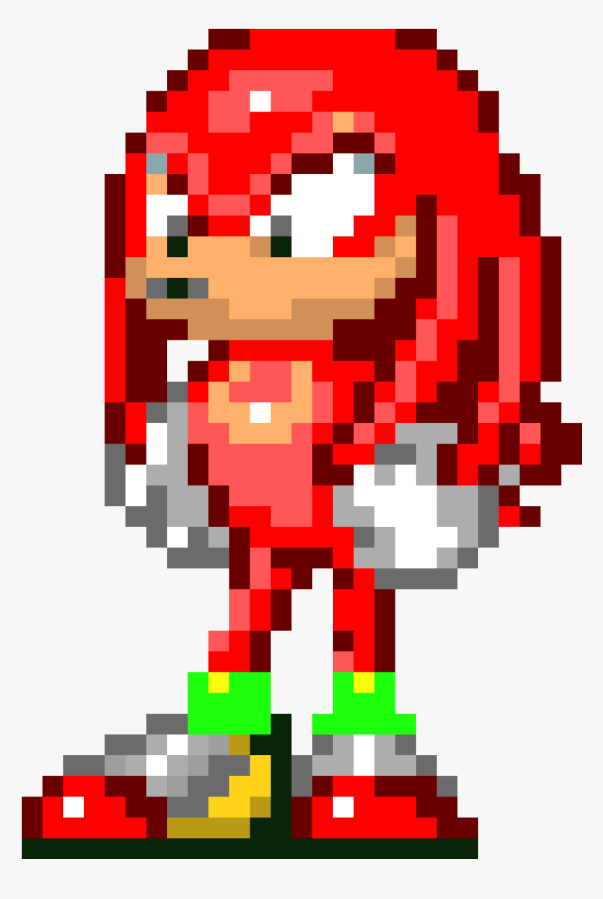 Sonic 3 Knuckles Png - Sonic Triple Trouble Knuckles Sprites, Transparent Png, Free Download