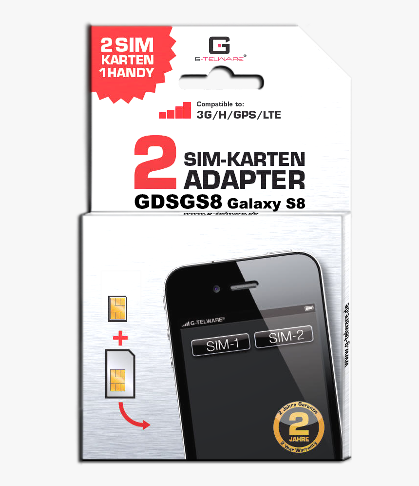 Gdsgs8 Large - S7 Dual Sim Adapter, HD Png Download, Free Download