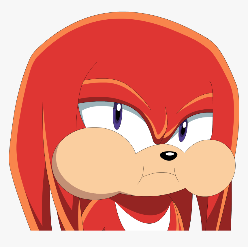 Knuckles Puffy Cheeks - Knuckles Sonic X, HD Png Download, Free Download