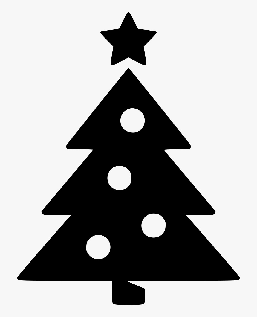 Transparent Christmas Tree Icon Png - Silhouette Christmas Tree Clipart, Png Download, Free Download