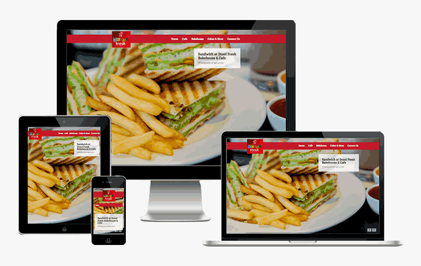 Drool Fresh Restaurant Dwarka Website Design - Food And Beverage Website, HD Png Download, Free Download