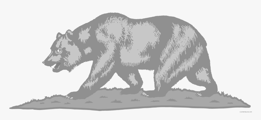 Flag Of California Clipart - California Flag Bear Png, Transparent Png, Free Download
