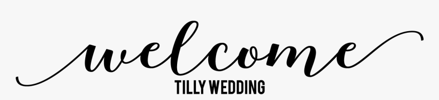Download Welcome Wedding Sign Cricut, HD Png Download - kindpng