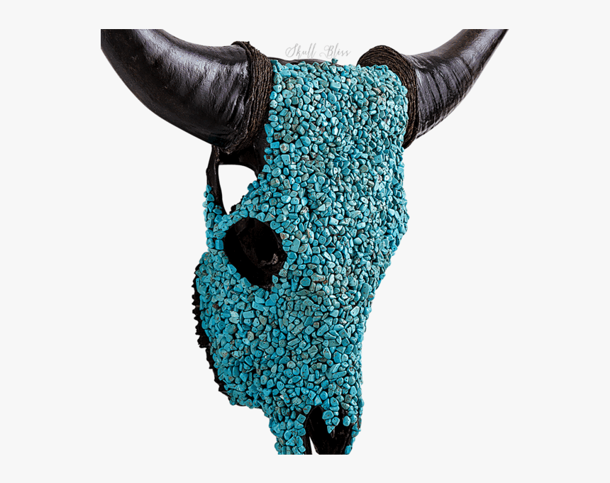 Decorated Cow Skull // Xl Horns , Png Download - Working Animal, Transparent Png, Free Download