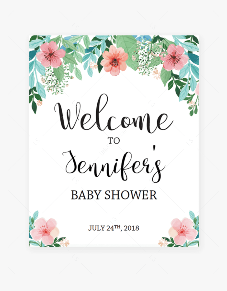 P20 Instant Download 100/% EDITABLE Text EDIT YOURSELF Greenery Welcome Baby Shower Sign Editable Welcome Baby Shower Poster
