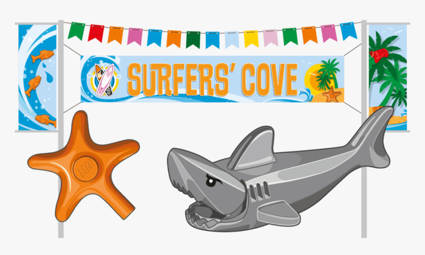 Banner Clipart Legoland California Resort Clip Art - Great White Shark, HD Png Download, Free Download