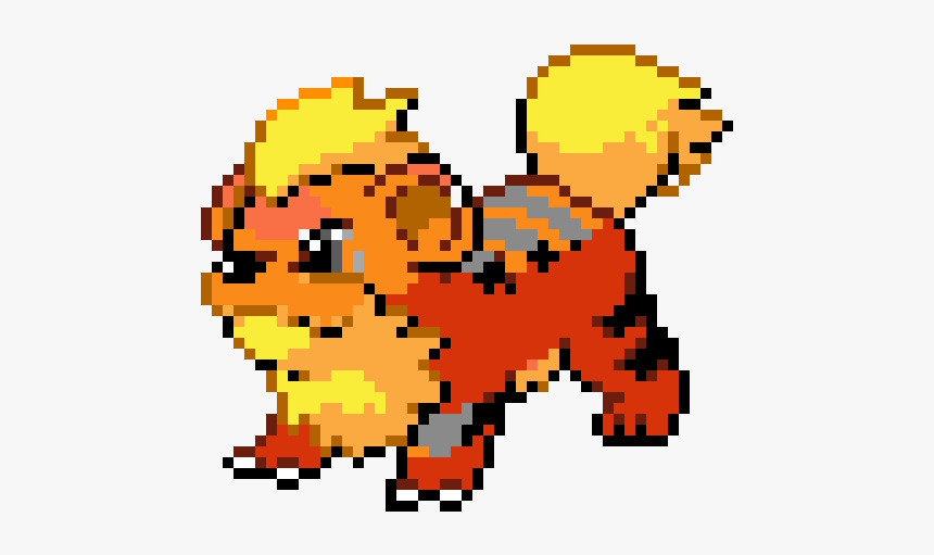 Pixel Art Growlithe, HD Png Download, Free Download