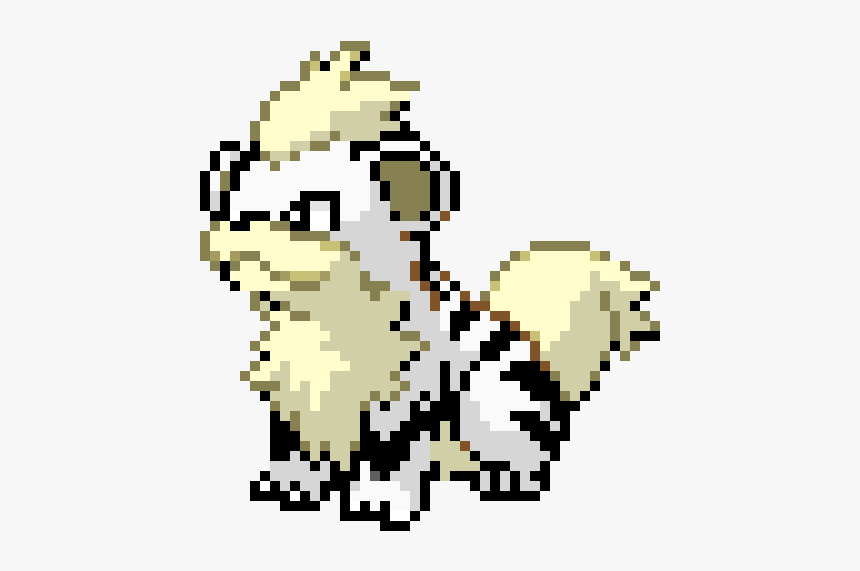 Pixel Art Growlithe, HD Png Download, Free Download