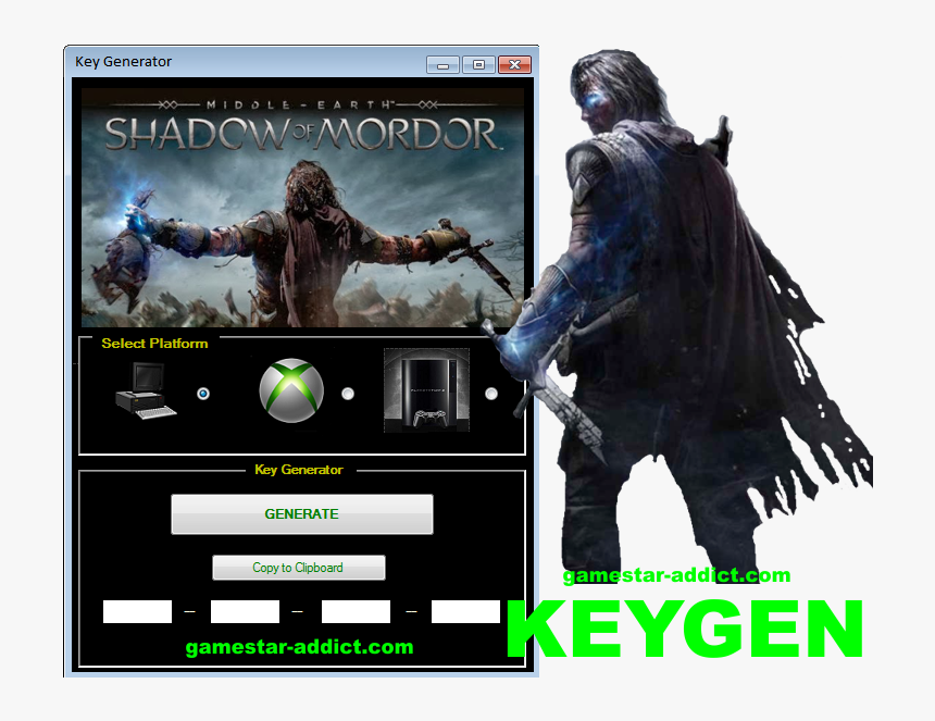 Middle Earth Shadow Of Mordor Keygen - Shadow Of Mordor Png, Transparent Png, Free Download