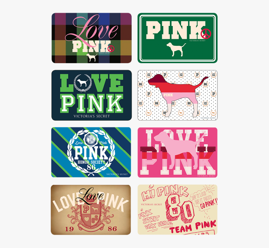 Pink Gift Cards - Victoria Secret Gift Cards Love Pink, HD Png Download, Free Download