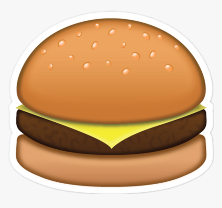 Burger Emoji Png - Hamburger Emoji Transparent Background, Png Download, Free Download