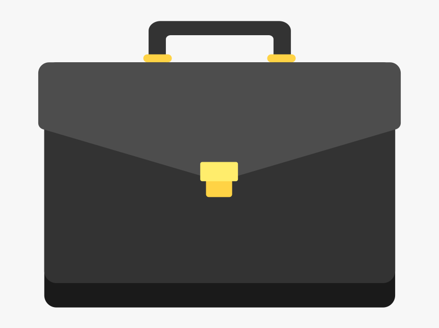 Business Suitcase Flat Icon - Briefcase Clipart Silhouette, HD Png Download, Free Download