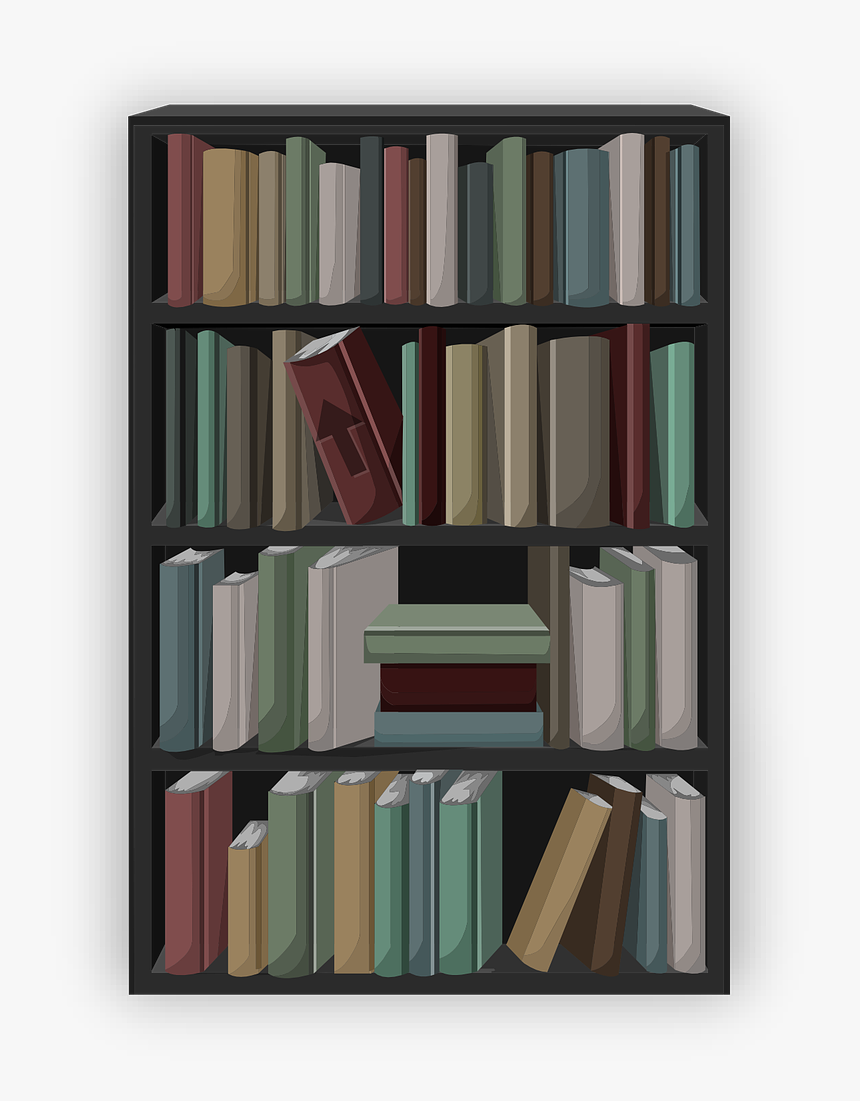 Bookcase, Books, Shelf, Shelving, Shelves, Bookshelf, HD Png Download, Free Download