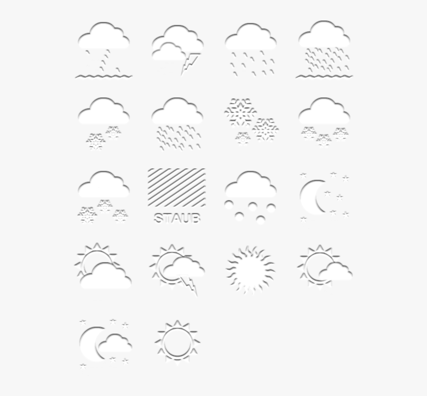 Simple Weather Icons Transparent - Weather Icon White Png, Png Download, Free Download