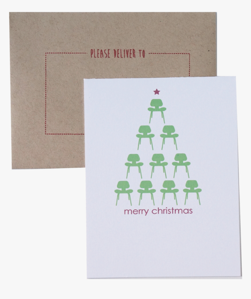 Modern Christmas Card Holiday Cards Eames Chair Card - Interior Design Christmas Cards, HD Png Download, Free Download