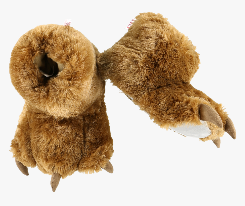 Lazyone Brown Bear Paw Slippers Men"s Slippers - Slipper, HD Png Download, Free Download