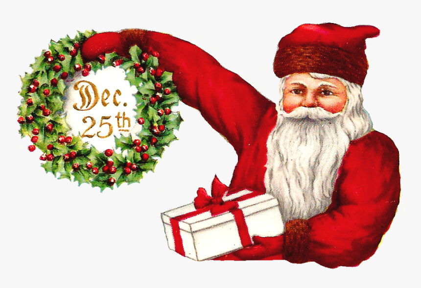 Santa Digital Clip Art - Vintage Santa Santa Clipart Transparent, HD Png Download, Free Download