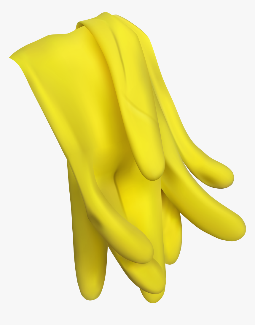 Yellow Latex Glove Png Clip Art, Transparent Png, Free Download