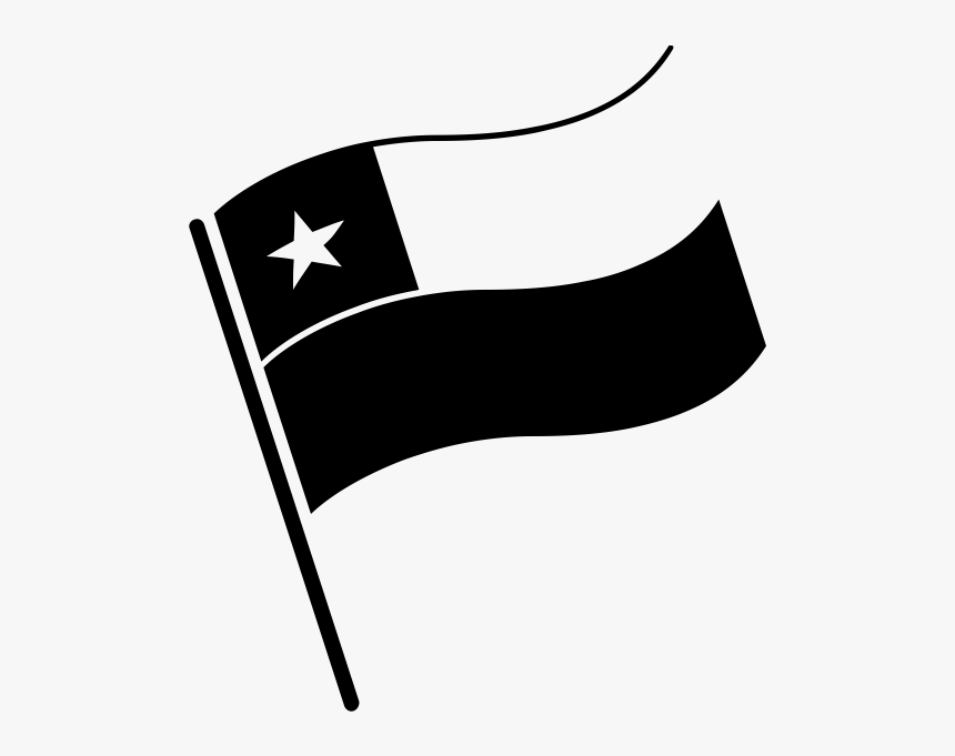 Flag Of Chile Rubber Stamp - Black Saudi Arabia Flag, HD Png Download, Free Download