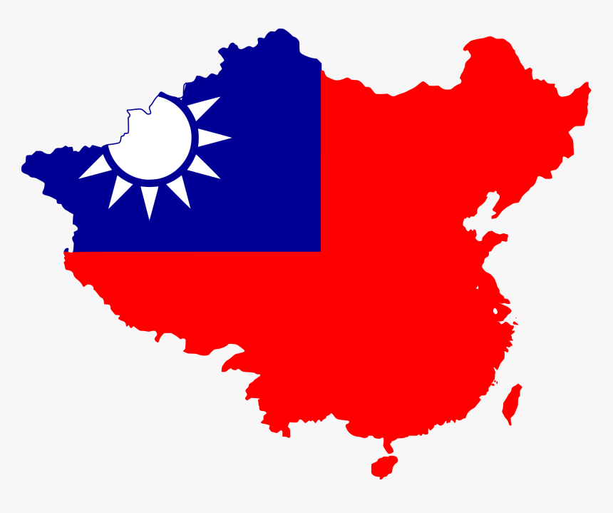 Chinese Map Flag Png - Republic Of China Mainland, Transparent Png, Free Download