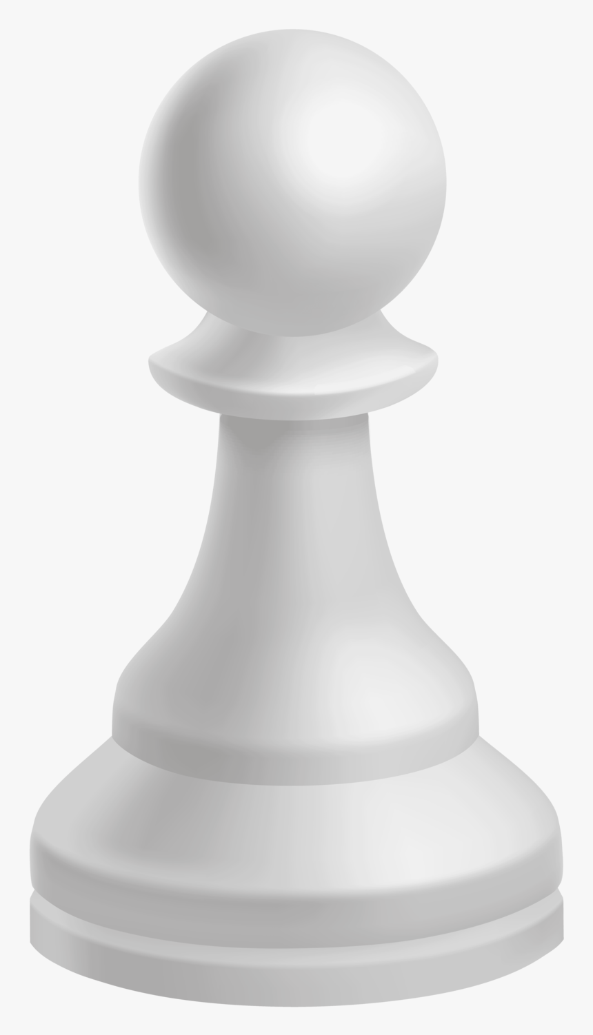 Pawn White Chess Piece - Chess Pieces Pawn White, HD Png Download, Free Download