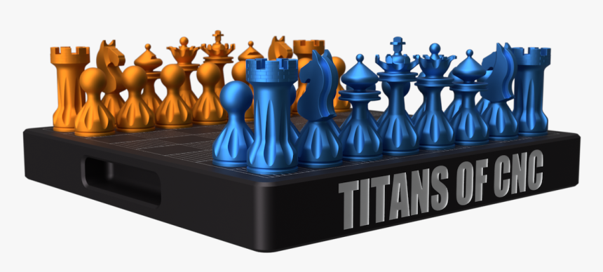 Titan Chess Set Image - Titans Of Cnc Chess Set, HD Png Download, Free Download