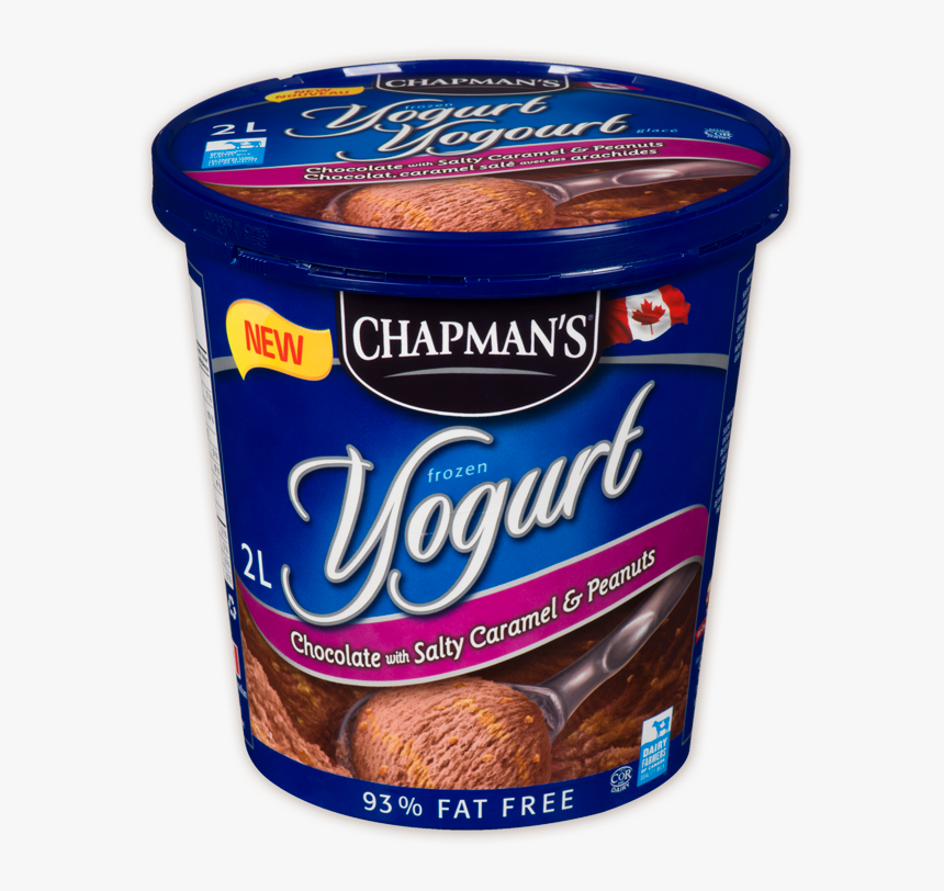 Chapman"s Chocolate With Salty Caramel & Peanuts Frozen - Cherry Chocolate Frozen Yogurt, HD Png Download, Free Download