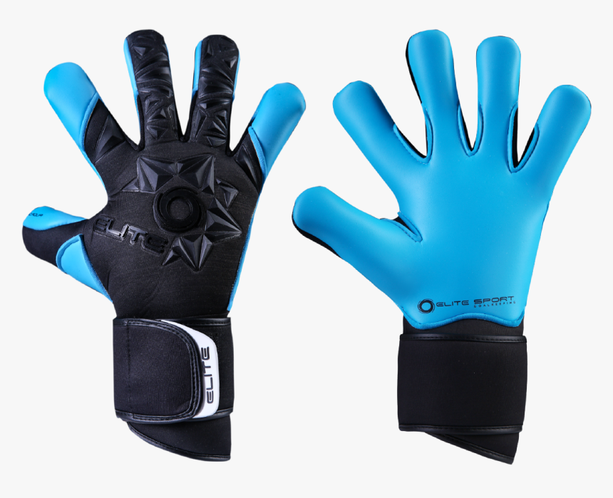 Keeperstop Goalkeeper Gloves - Elite Sport Neo Aqua, HD Png Download, Free Download