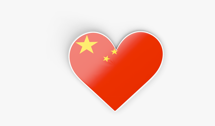 Download Flag Icon Of China At Png Format - Heart Flag Of China Png, Transparent Png, Free Download