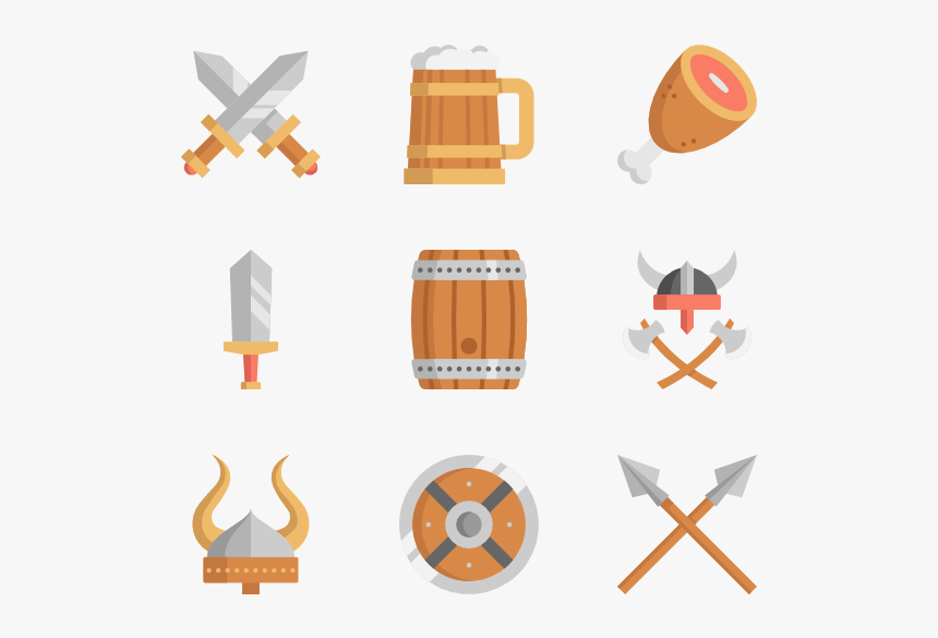 Viking Icons Vector, HD Png Download, Free Download