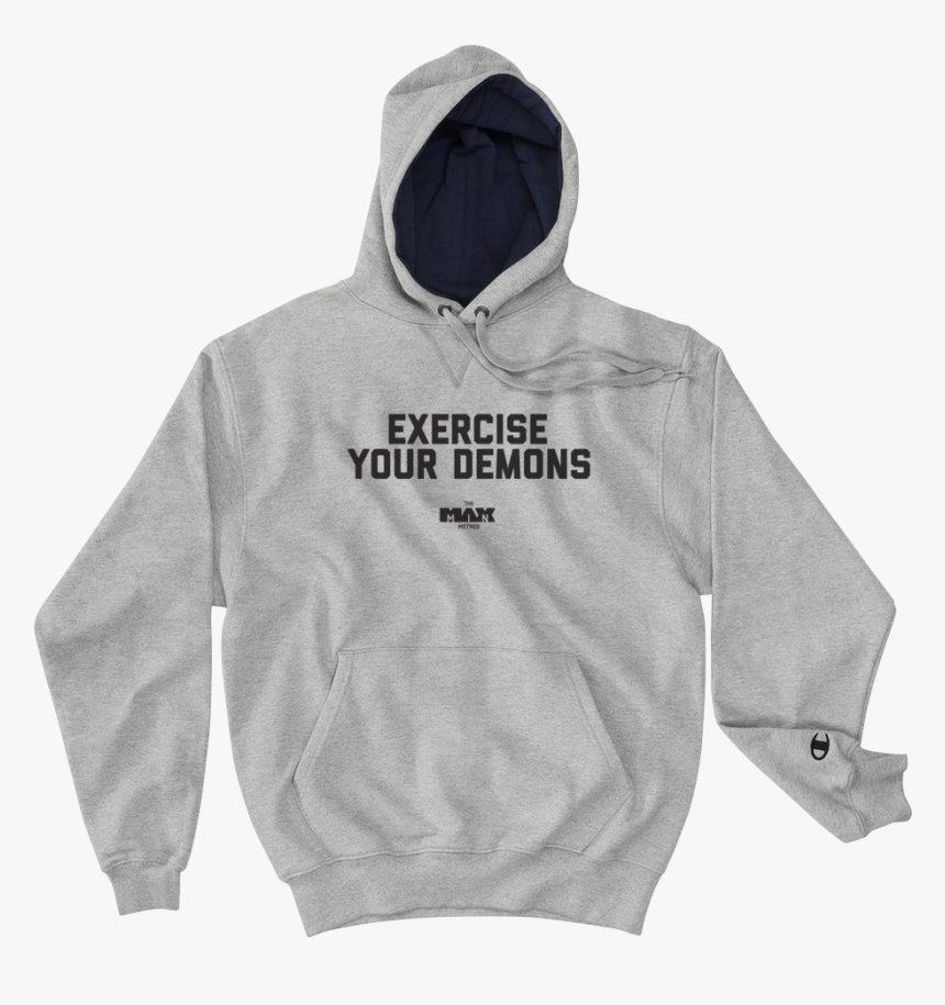 1 Exerciseyourdemons Ammoathleticslogo Mockup Front - Champion First Hoodie, HD Png Download, Free Download