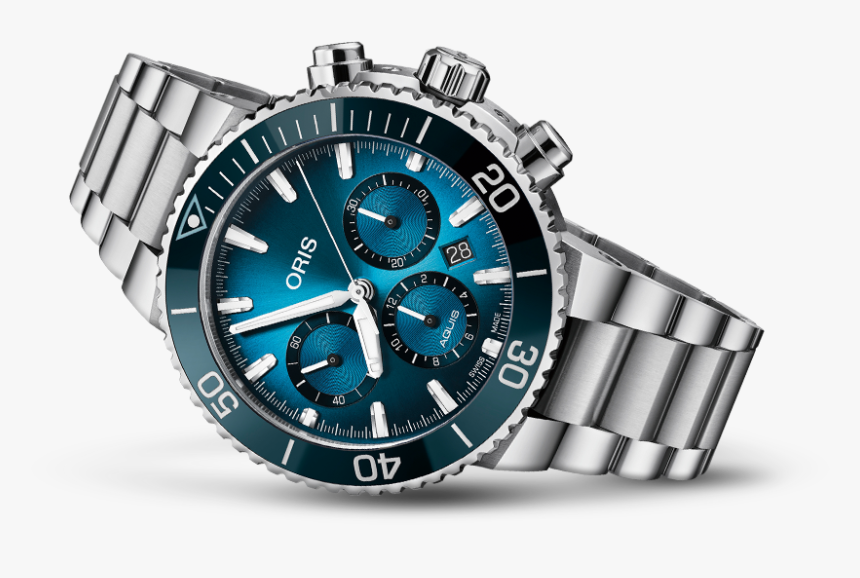 Oris Aquis Chronograph Blue, HD Png Download, Free Download