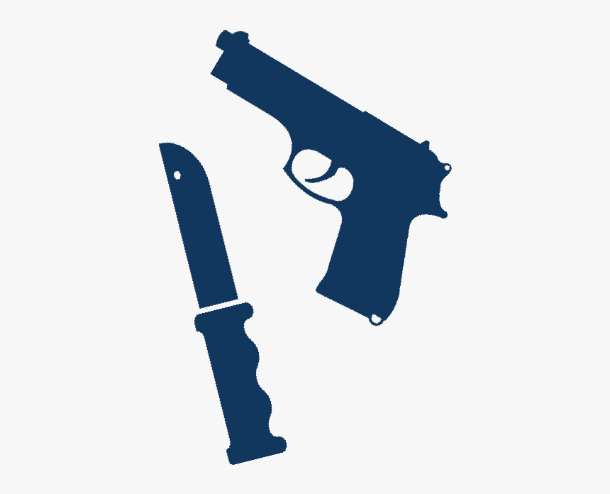 Gun And Knife - Gun And Knife Png, Transparent Png, Free Download