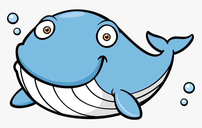 Cartoon Blue Whale - Whale Fish Cartoon Png, Transparent Png, Free Download