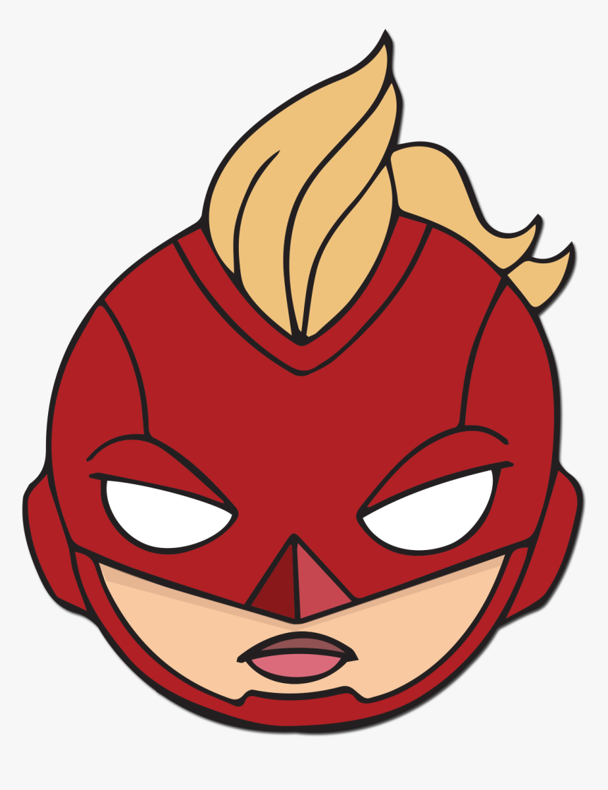 Captain Marvel Face Png, Transparent Png, Free Download